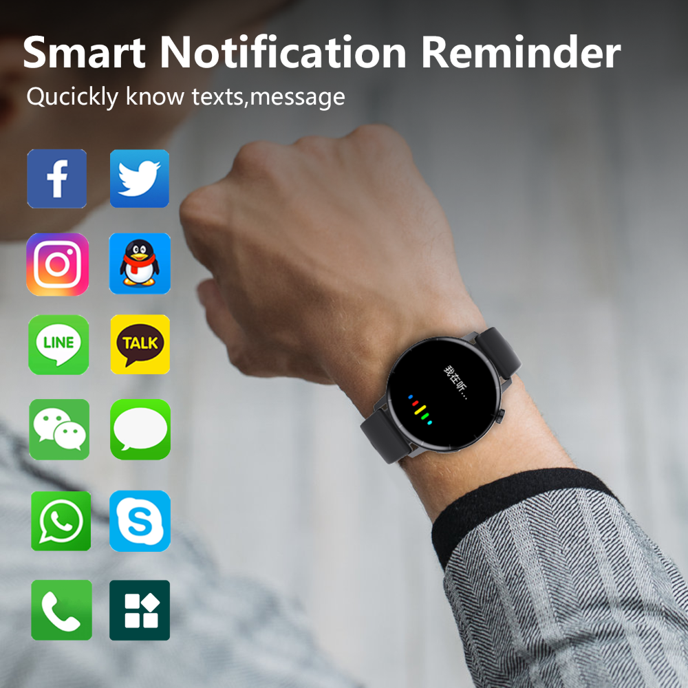 ECG monitor Smart Watch Non Invasive Blood Glucose Smart Watch with Blood Component Analysis